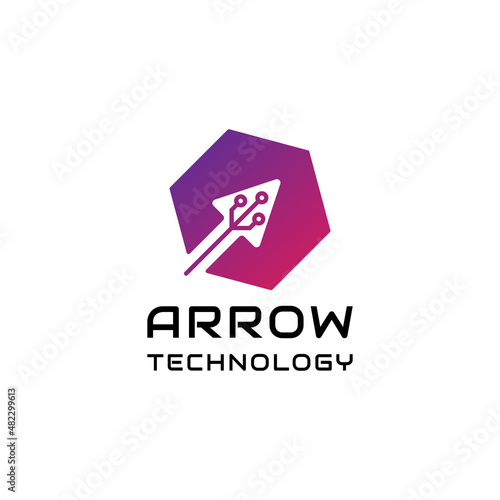 arroww tech logo design