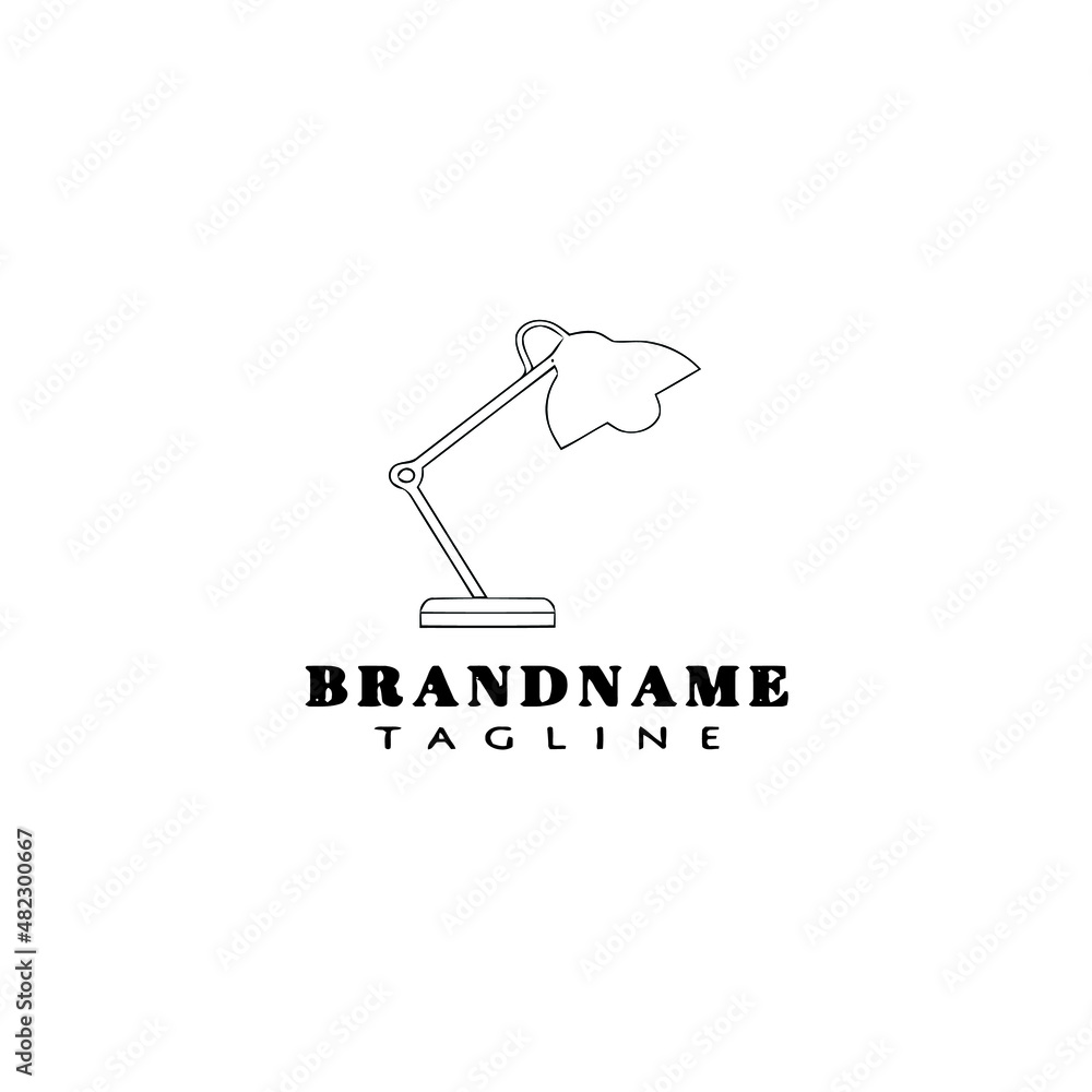 desk lampshade logo template icon simple illustration desk lampshade logo template icon simple illustration