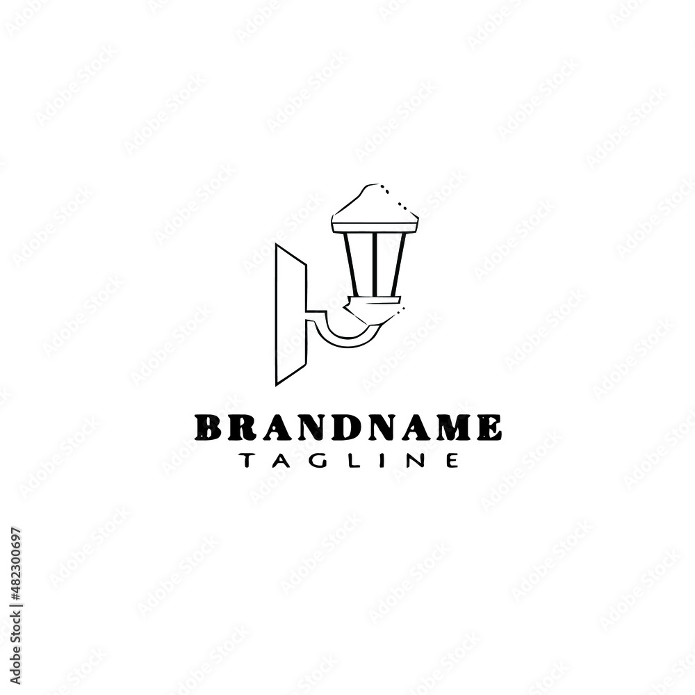 streetlight logo template icon simple illustration