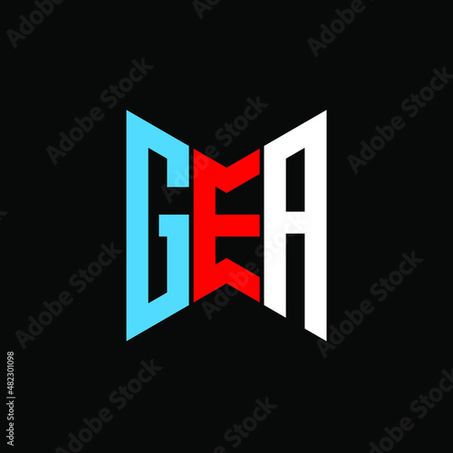 GEA letter logo creative design. GEA unique design