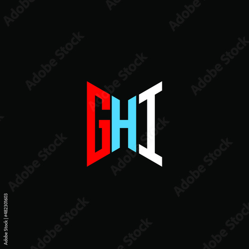 GHI letter logo creative design. GHI unique design