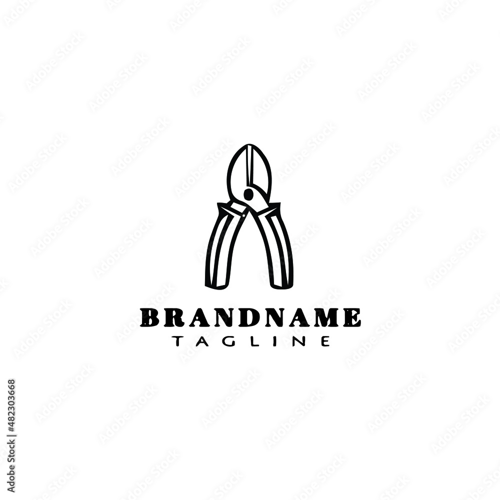 pliers logo cartoon icon design template vector pliers logo cartoon icon design template vector