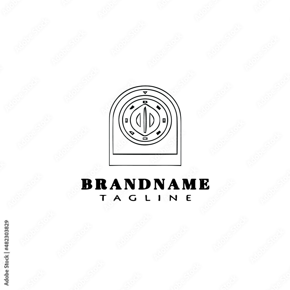 timer logo cartoon icon design template black isolated vector illustration timer logo cartoon icon design template black isolated vector illustration
