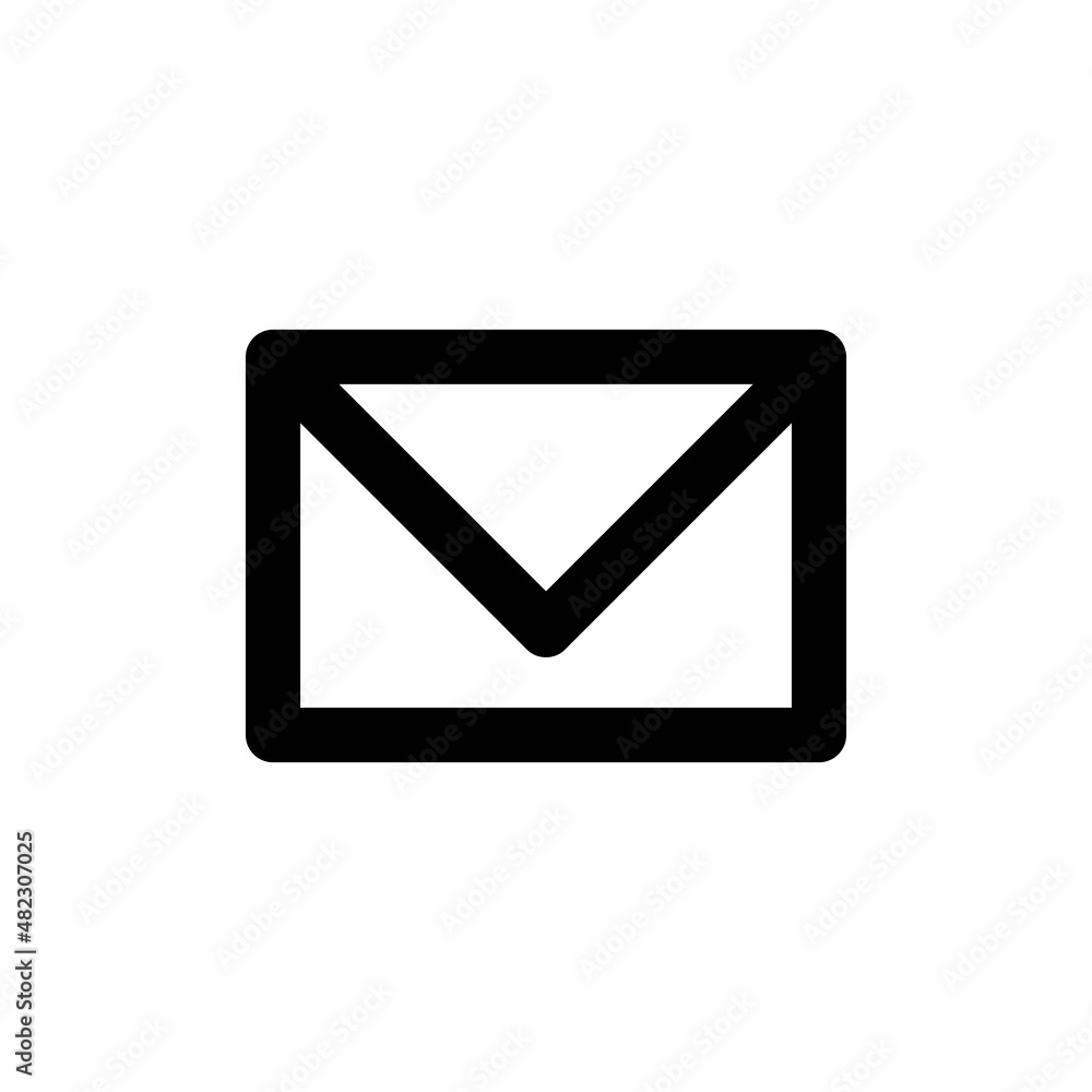 Envelope for letter and message, line web or mobile interface vector icon Envelope for letter and message, line web or mobile interface vector icon