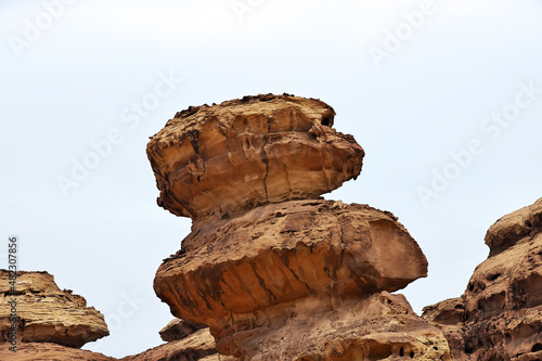 Art rocks in the desert close Al Ula, Saudi Arabia
