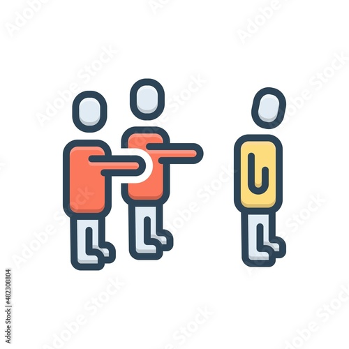 фотографія Color illustration icon for arbitrary