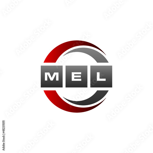 Bild auf Leinwand MEL Letter Initial Logo Design Template Vector Illustration