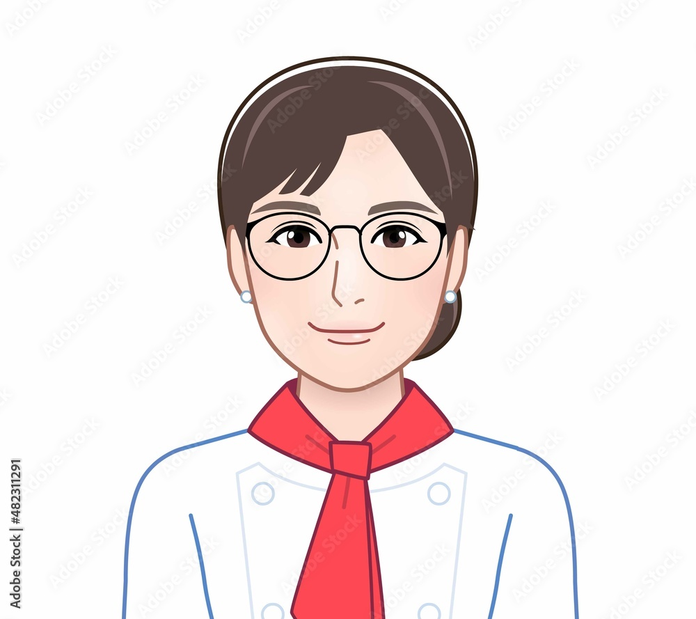 メガネを掛けた人