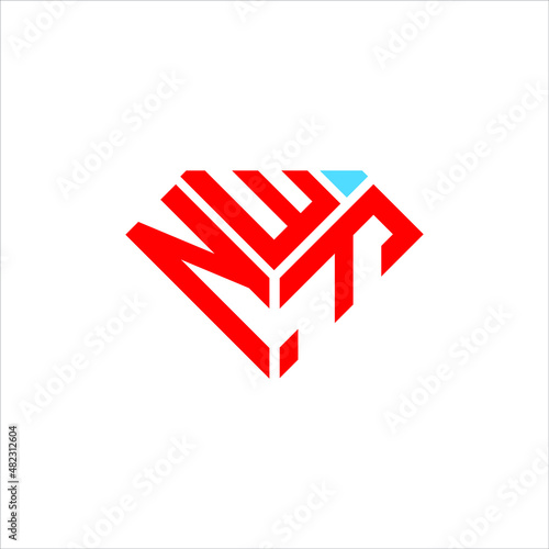 NWF letter logo creative design. NWF unique design photo