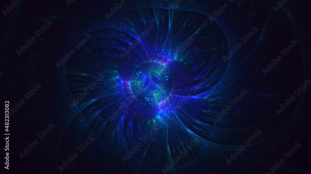 Fototapeta premium 3D rendering abstract round light background