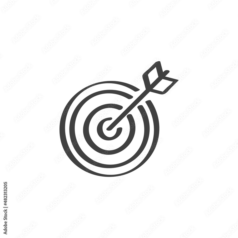 Target aim line icon Target aim line icon