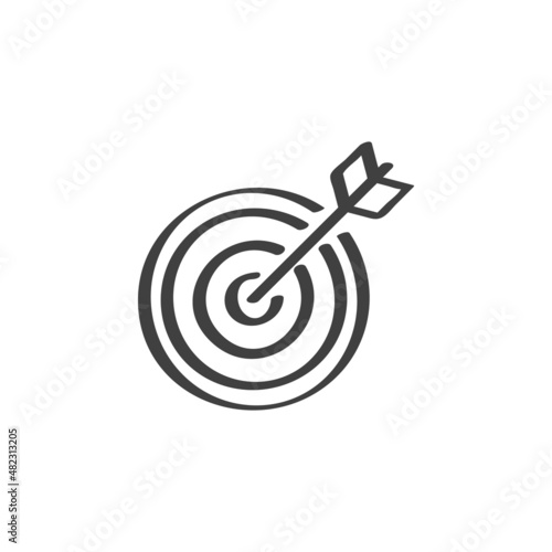Target aim line icon