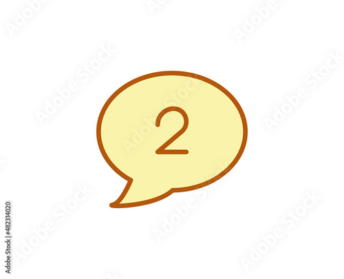 Message premium line icon. Simple high quality pictogram. Modern outline style icons. Stroke vector illustration on a white background. 