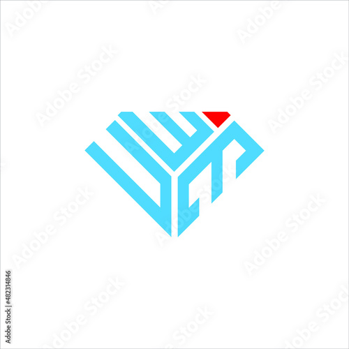 UWE letter logo creative design. UWE unique design