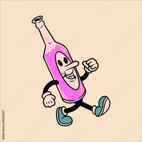 cute syrup cartoon vector design