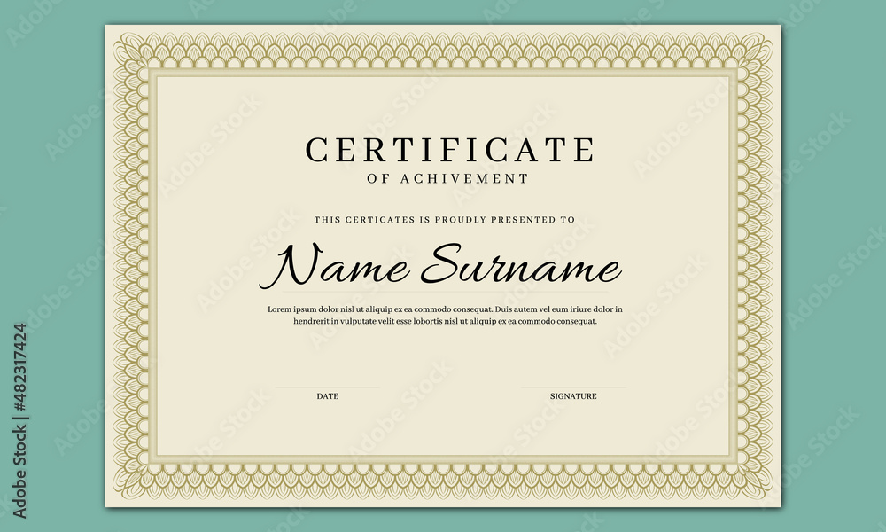 Certificate frame Border Design vector file Certificate frame Border Design vector file