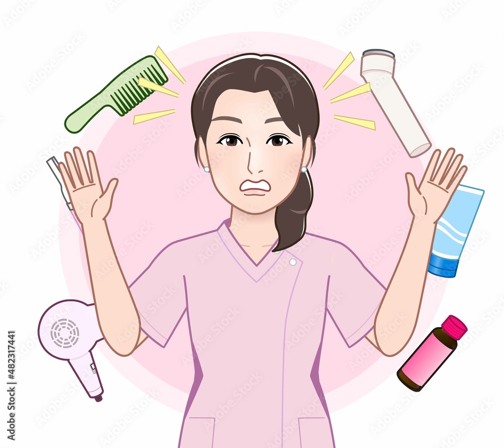 美容グッズと女性