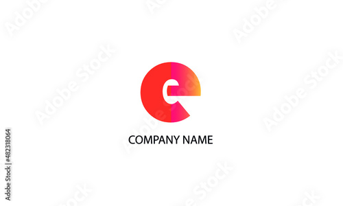 Free Download Letter e abstract monogram vector logo template - GFXLoad