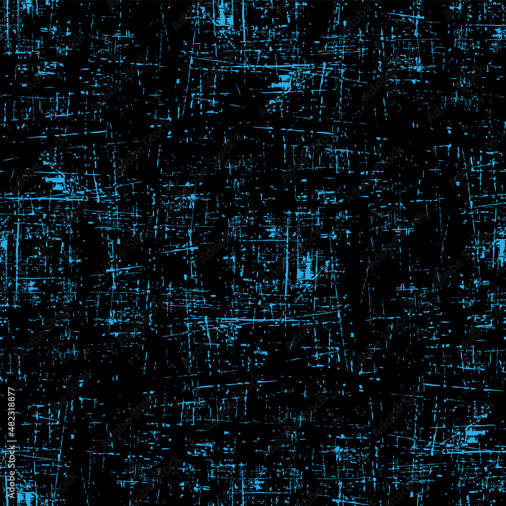 abstract seamless geometric pattern. blue grunge on black background abstract seamless geometric pattern. blue grunge on black background