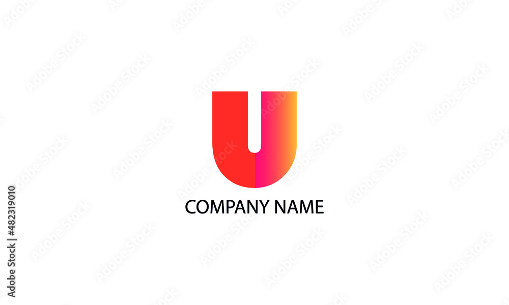 Letter u abstract monogram vector logo template Letter u abstract monogram vector logo template