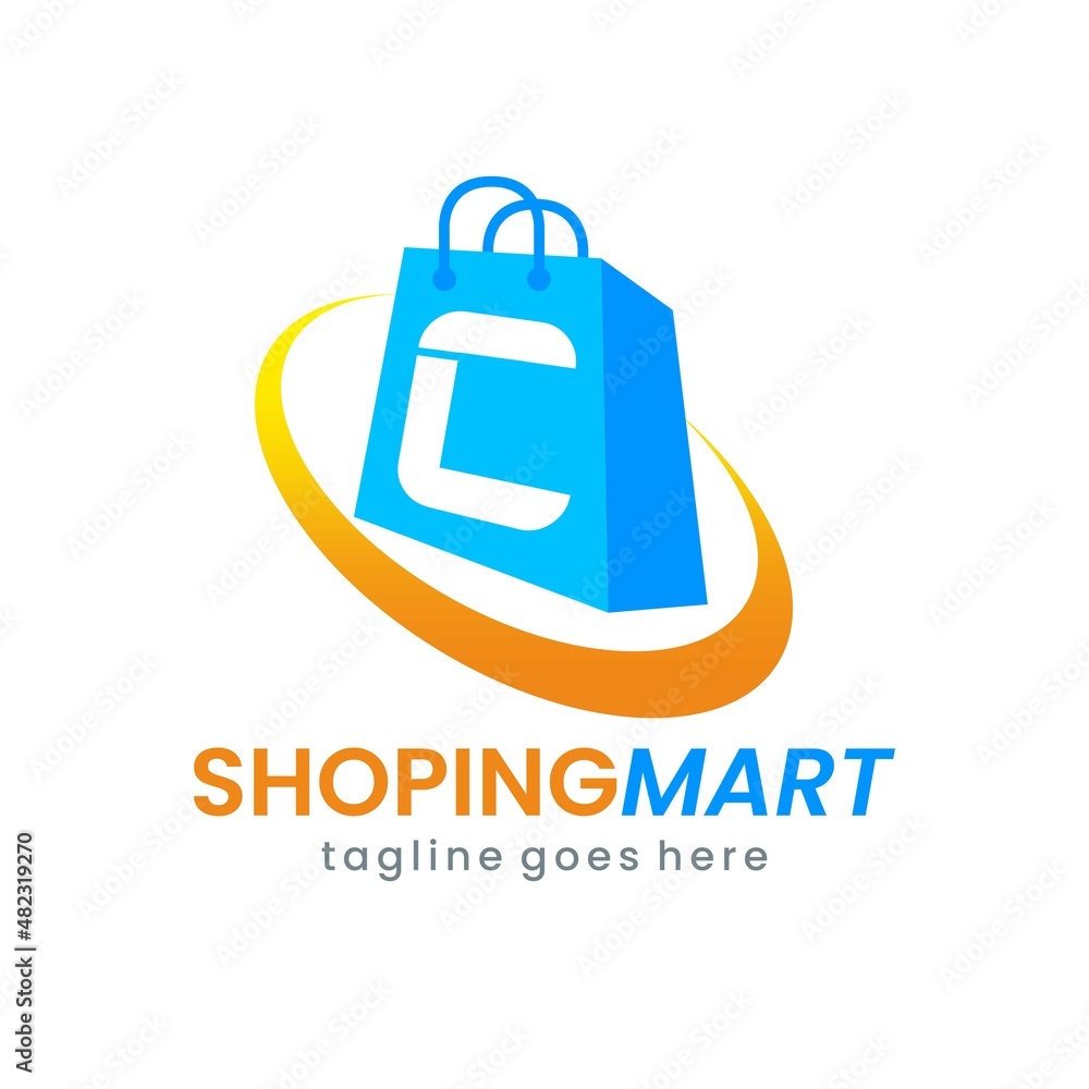 Letter C Shop Bag Logo Design Letter C Shop Bag Logo Design