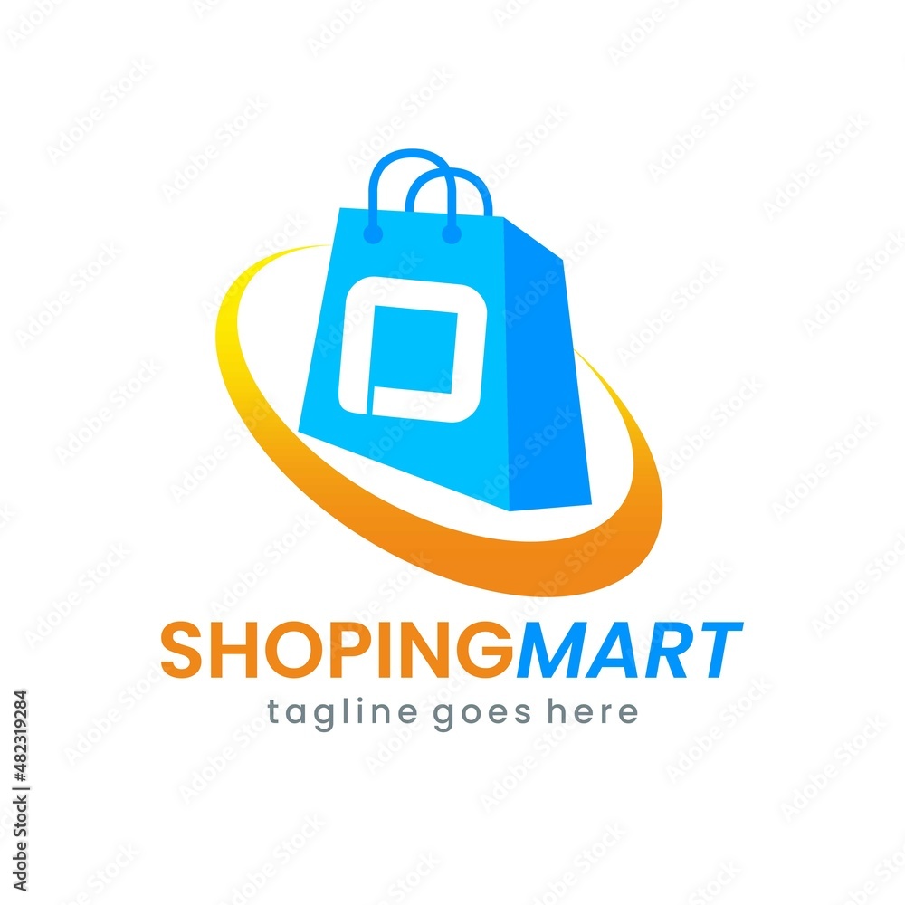 Letter O Shop Bag Logo Design Letter O Shop Bag Logo Design