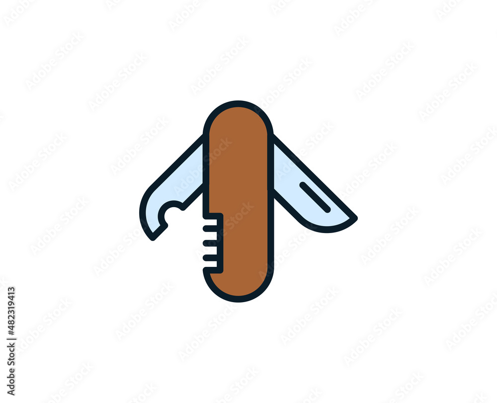 TRAVELaKnife line icon. Vector symbol in trendy flat style on white background. Travel sing for design. TRAVELaKnife line icon. Vector symbol in trendy flat style on white background. Travel sing for design.