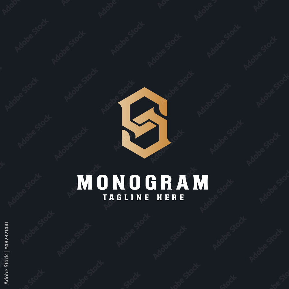 Initial S Monogram Logo Template. Initial Based Letter Icon Logo Initial S Monogram Logo Template. Initial Based Letter Icon Logo
