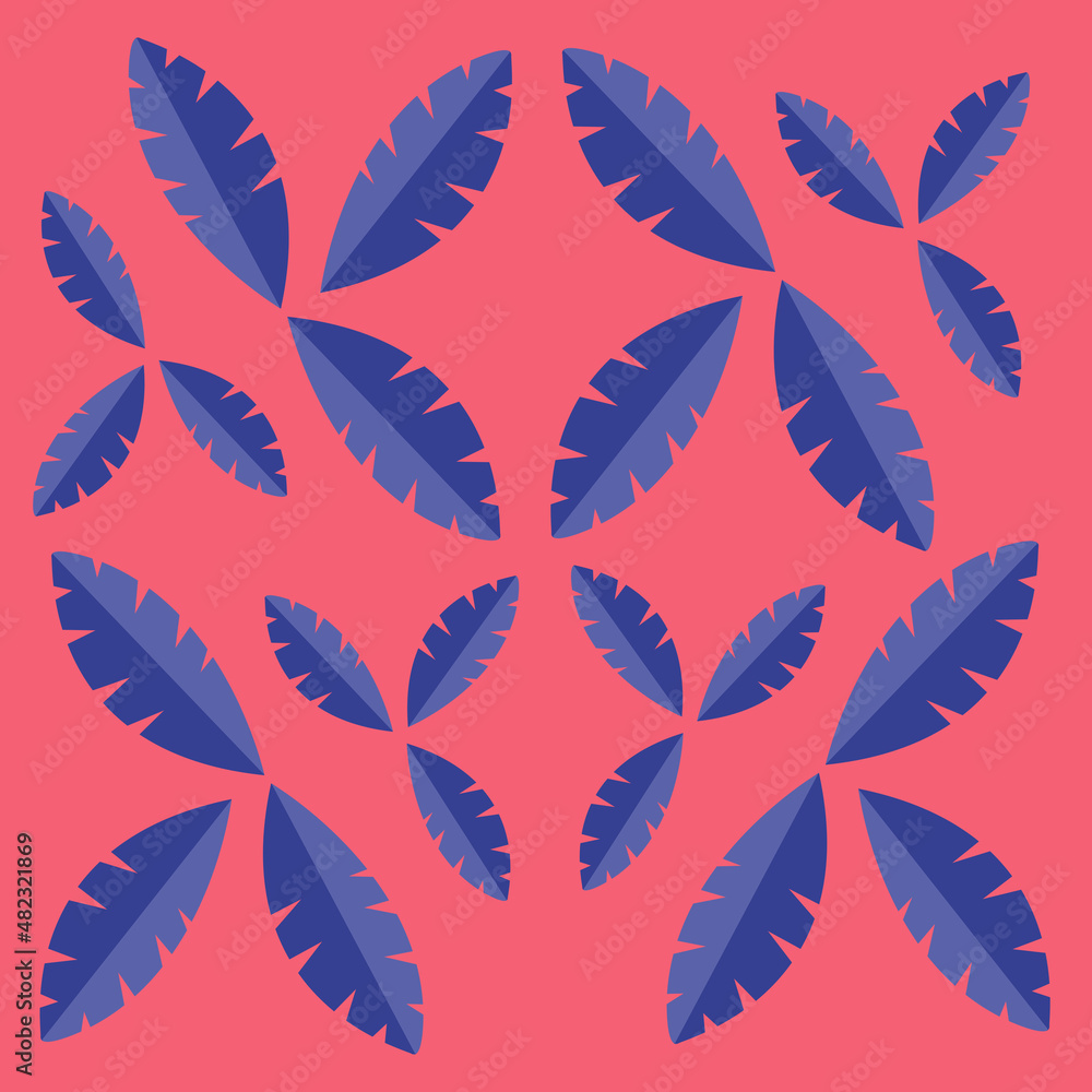 illustration of seamless patern tropical leaves for postcards, posters, spring holiday. for textiles for gift paper, for printing on clothes, dishes, textiles, household goods.