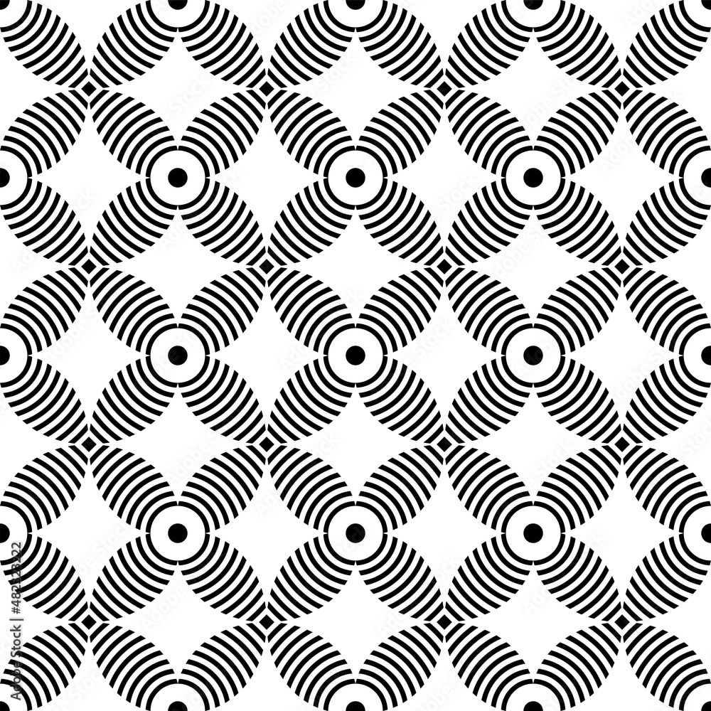 Abstract seamless decorative geometric pattern. Abstract seamless decorative geometric pattern.
