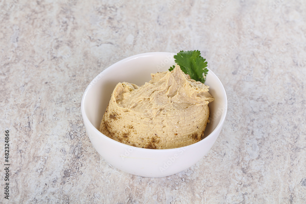 Traditional Jewish Hummus with olive oil Traditional Jewish Hummus with olive oil