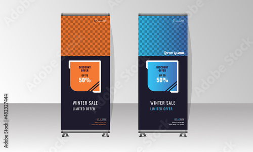 Creative Corporate x stand, Roll up banner