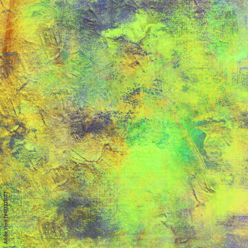 Abstract Green Dirty and Grungy Wall Art