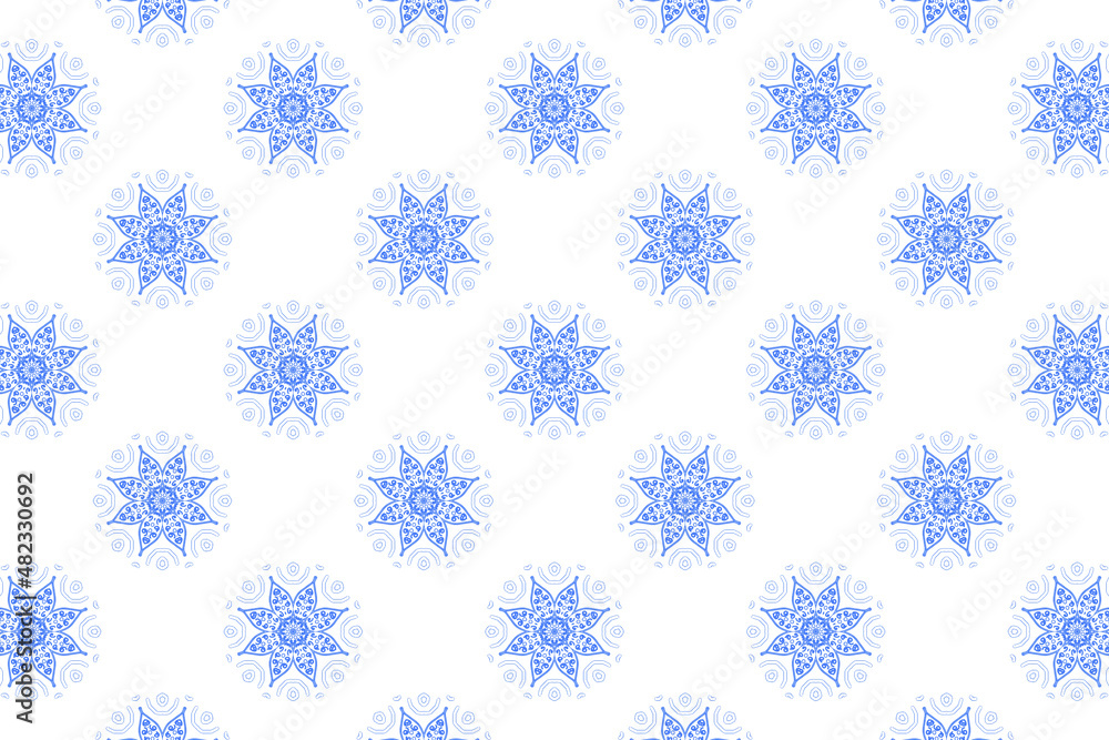 Abstract pattern on a colored background. Background with elements of geometric shapes. Geometric ornament. A kaleidoscope consisting of mandalas. Abstract wallpaper. Abstract pattern on a colored background. Background with elements of geometric shapes. Geometric ornament. A kaleidoscope consisting of mandalas. Abstract wallpaper.