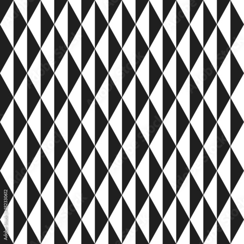 Geometric vector pattern with triangles and arrows. Geometric modern black and white ornament. Seamless abstract background