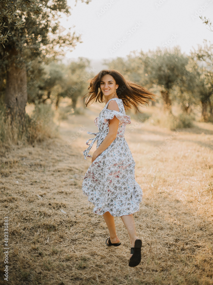 girl running in the olive garden girl running in the olive garden