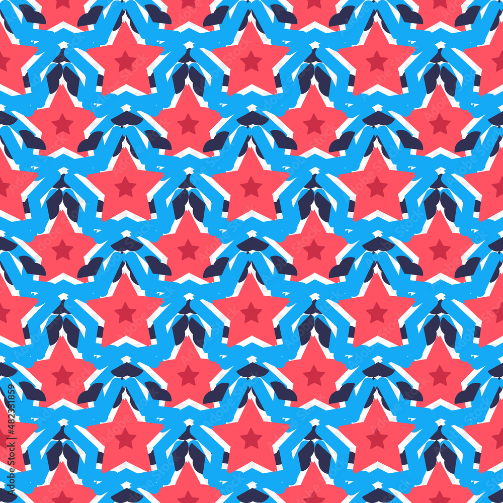 Seamless pattern with stars Seamless pattern with stars
