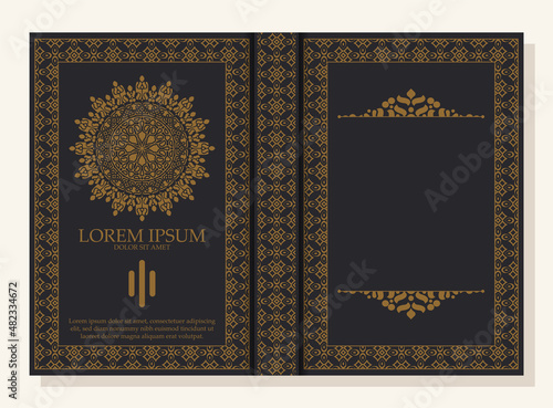 Ornamental book cover design