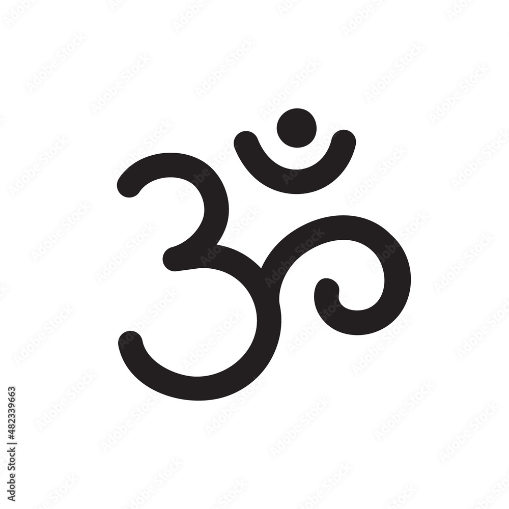 Om,Aum,symbol of Hinduism.Calligraphy,simple icon,logo of sacred sound,primordial mantra,word of power,pictogram.Calligraphy.Hand-drawn sign of yoga,meditation,sacredness,spirituality.Isolated. Vector Om,Aum,symbol of Hinduism.Calligraphy,simple icon,logo of sacred sound,primordial mantra,word of power,pictogram.Calligraphy.Hand-drawn sign of yoga,meditation,sacredness,spirituality.Isolated. Vector
