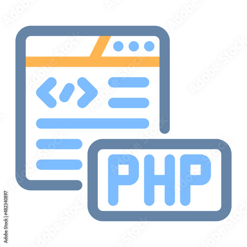 php colored line icon