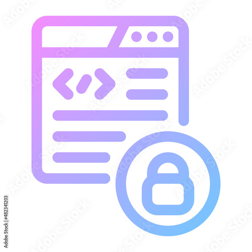 encrypted gradient icon
