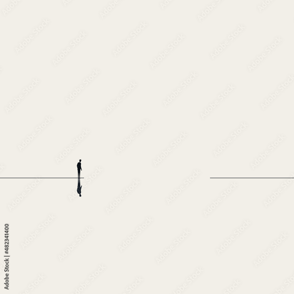 Business challenge and obstacle vector concept. Symbol of finding solution, ambition and motivation. Minimal design Business challenge and obstacle vector concept. Symbol of finding solution, ambition and motivation. Minimal design