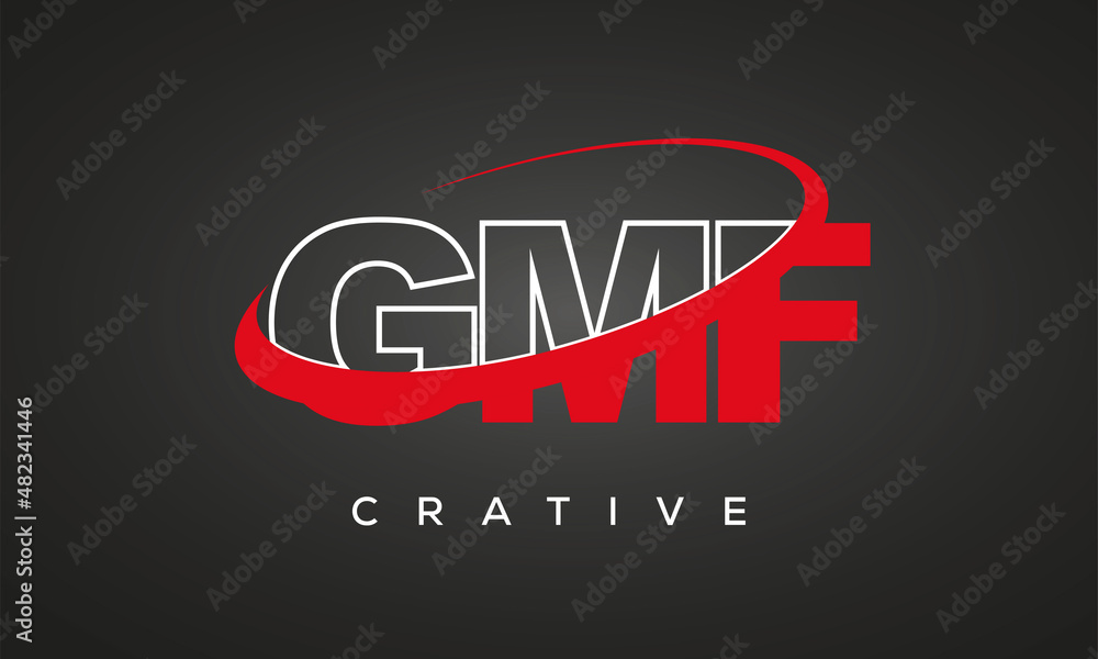 GMF letters creative technology logo design