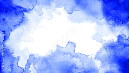 abstract background vector blue splash watercolor digital painting