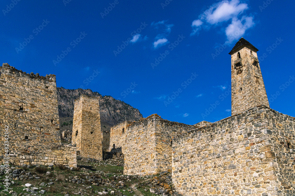 Obraz premium An abandoned medieval town.