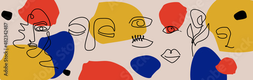 
abstraction, cubism, abstract, face, woman, girl, scary, expressionism, contemporary art, gallery, one line, cubism, picture, poster, banner, interior, minimalism, kandinsky, top, trend, print