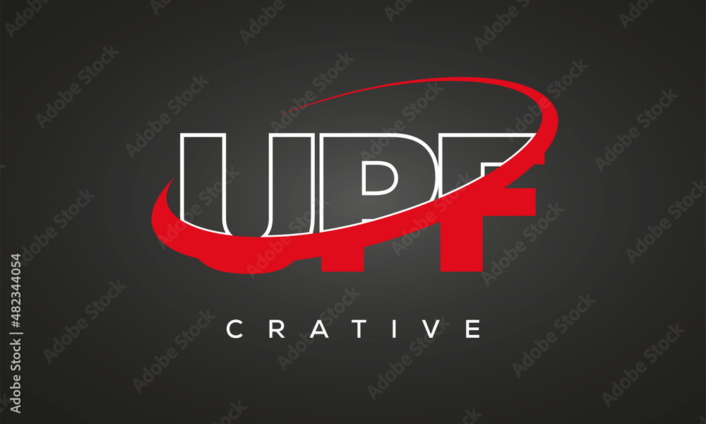 UPF letters creative technology logo design