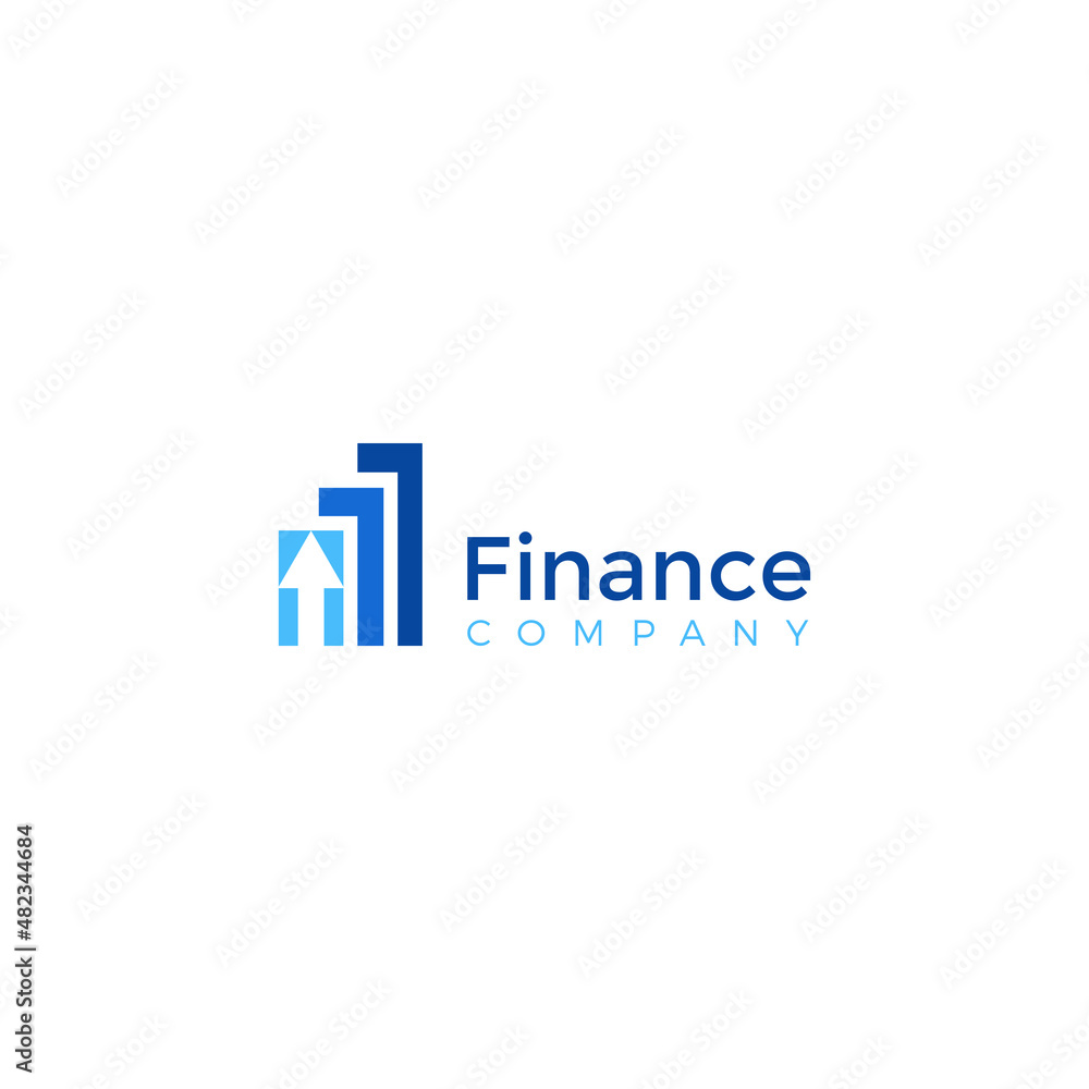 accounting financial logo, Financial Advisors logo design vector