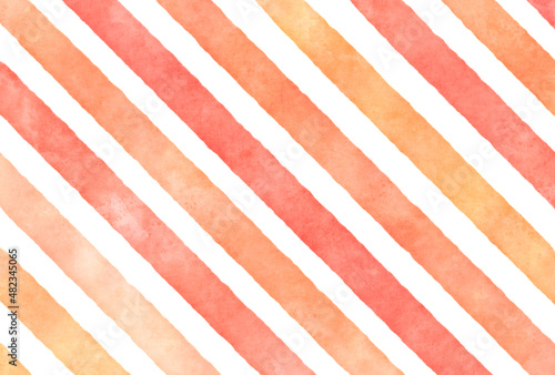 背景素材_水彩テクスチャ_オレンジ