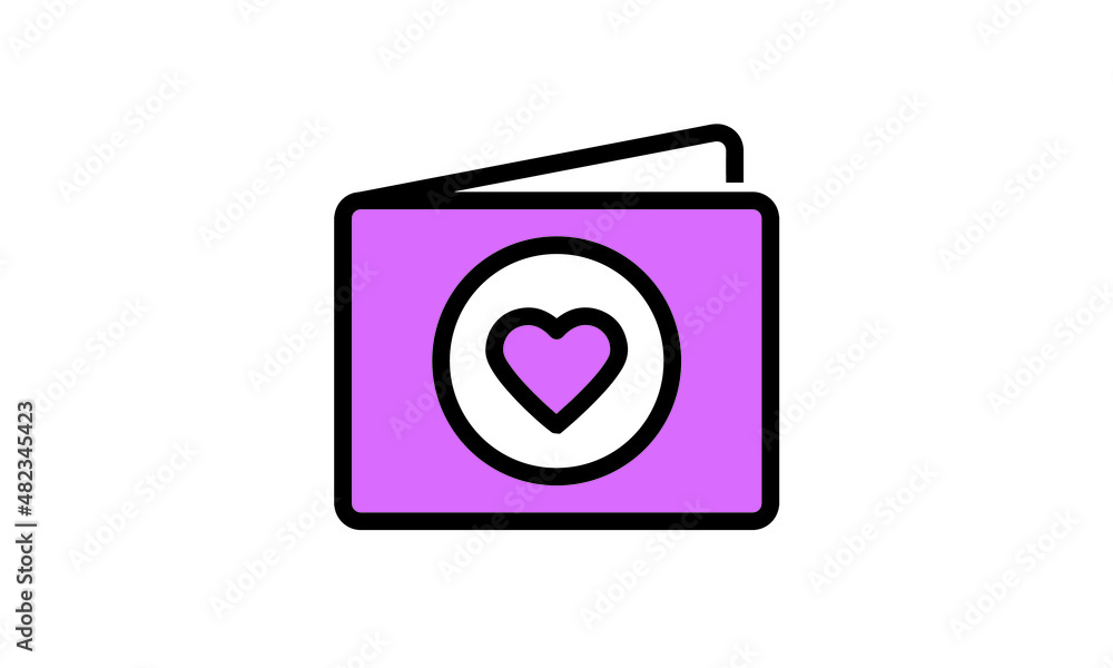 wedding icon simple monoline style color isolated background wedding icon simple monoline style color isolated background